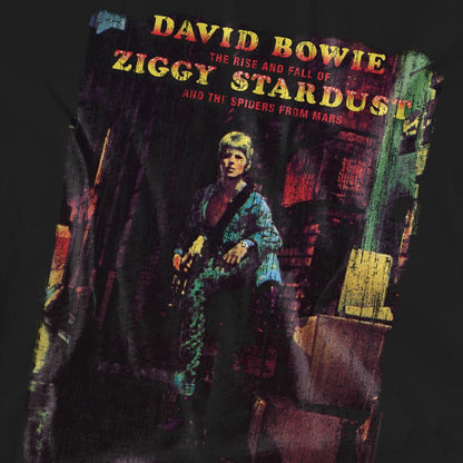 Black - Pack Shot - David Bowie Unisex Adult Ziggy Stardust Album T-Shirt