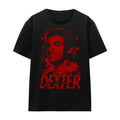 Black - Front - Dexter Unisex Adult Born In Blood T-Shirt