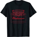 Black - Front - Budweiser Mens Label T-Shirt