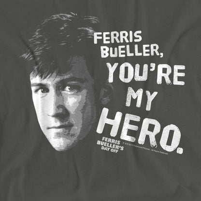 Charcoal - Pack Shot - Ferris Bueller´s Day Off Unisex Adult My Hero T-Shirt
