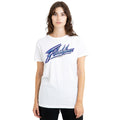 White - Side - Flashdance Unisex Adult Logo T-Shirt