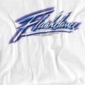 White - Pack Shot - Flashdance Unisex Adult Logo T-Shirt