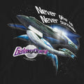 Black - Pack Shot - Galaxy Quest Unisex Adult Never Surrender T-Shirt