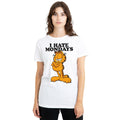White - Side - Garfield Unisex Adult I Hate Mondays T-Shirt