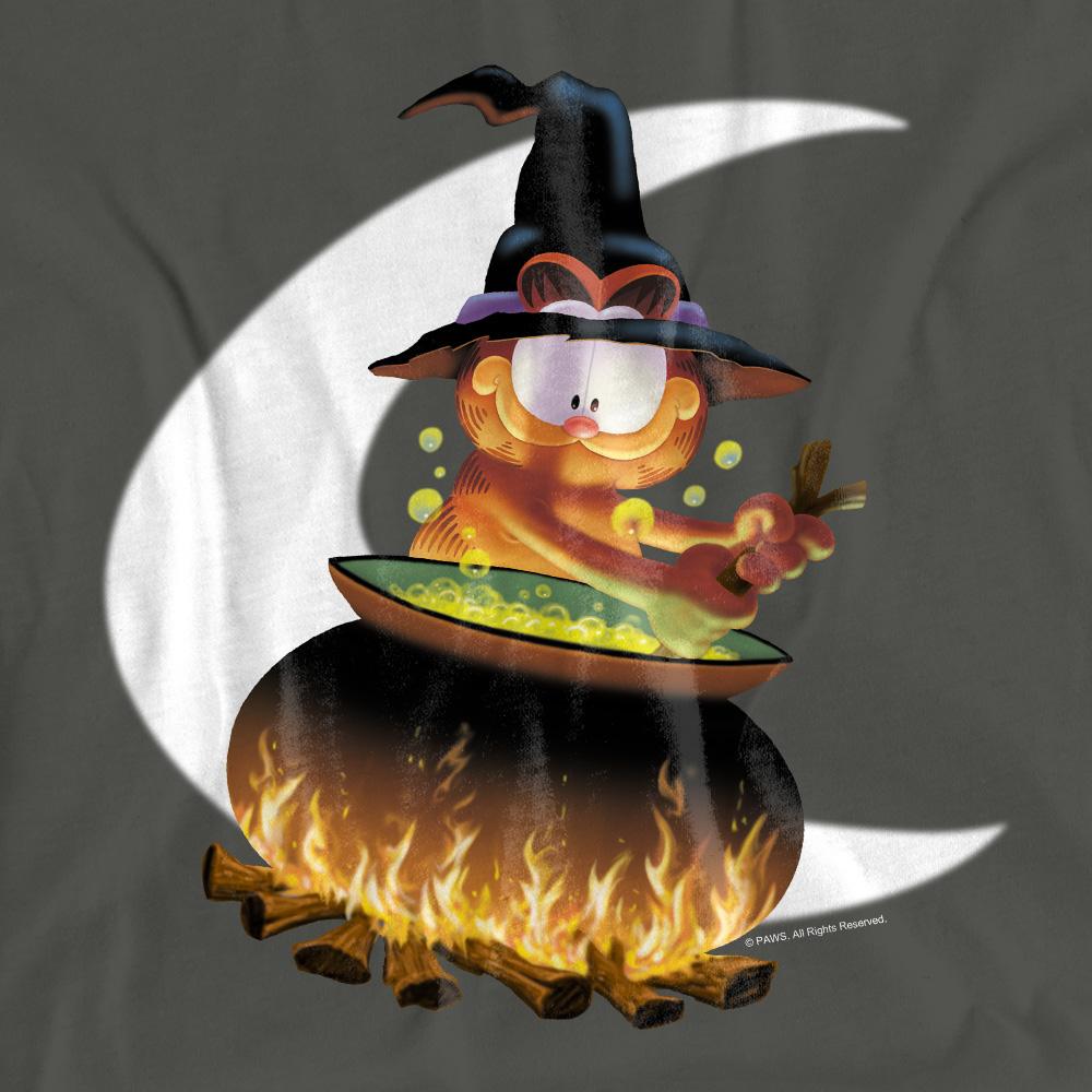 Charcoal - Pack Shot - Garfield Unisex Adult Stir The Pot T-Shirt