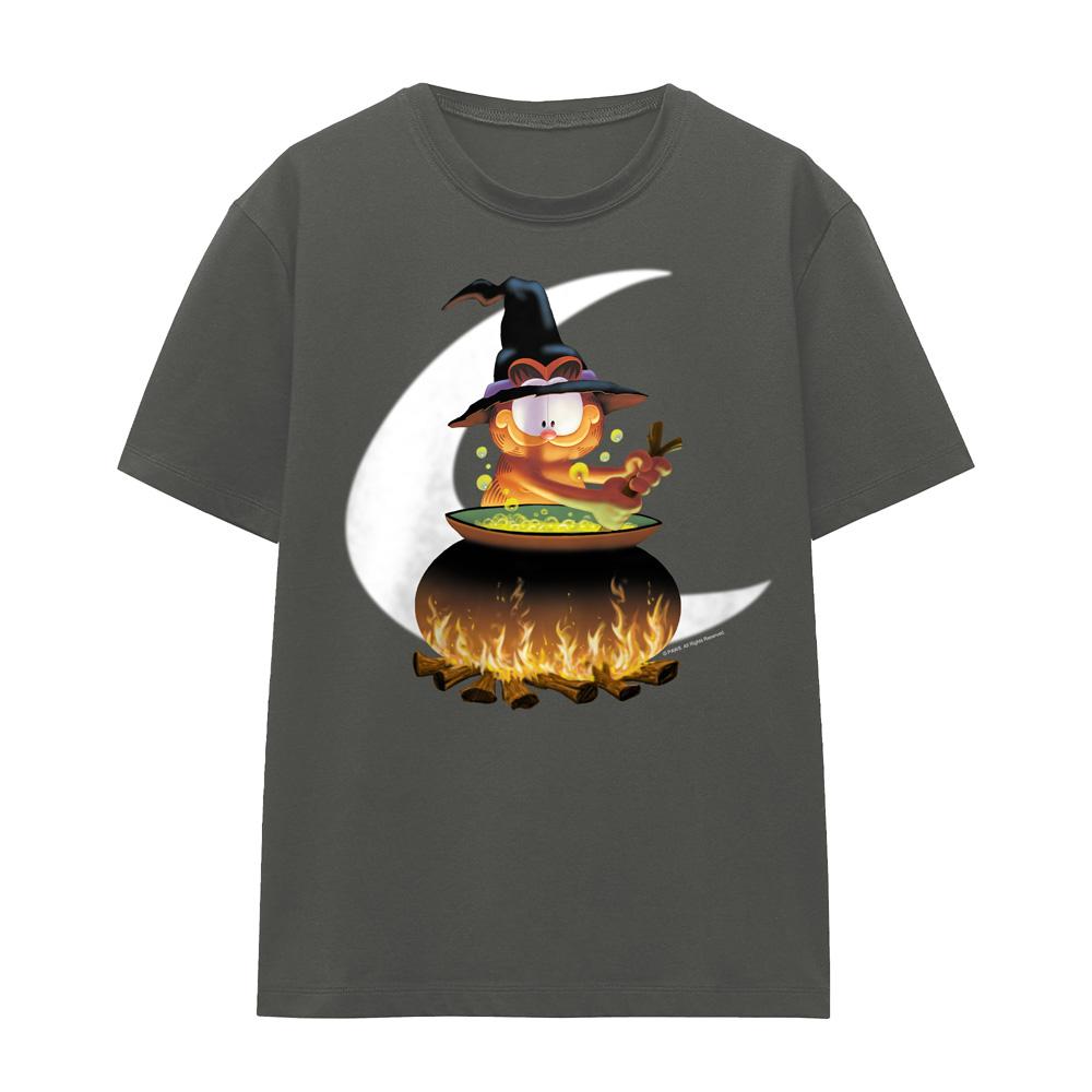 Charcoal - Front - Garfield Unisex Adult Stir The Pot T-Shirt