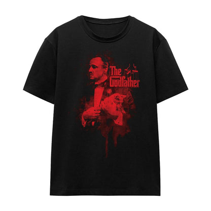 Black - Front - The Godfather Unisex Adult Don Vito Corleone Drip T-Shirt