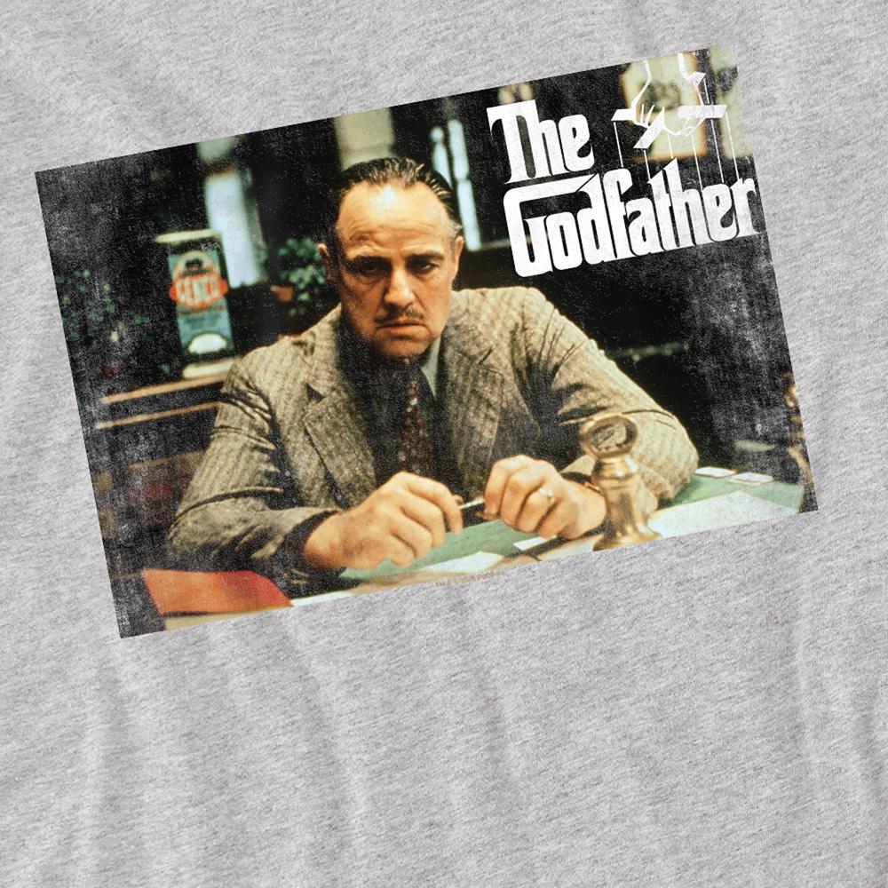 Athletic Heather - Side - The Godfather Unisex Adult Don Vito Corleone Picture T-Shirt