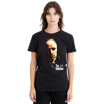 Black - Side - The Godfather Unisex Adult Don Vito Corleone T-Shirt