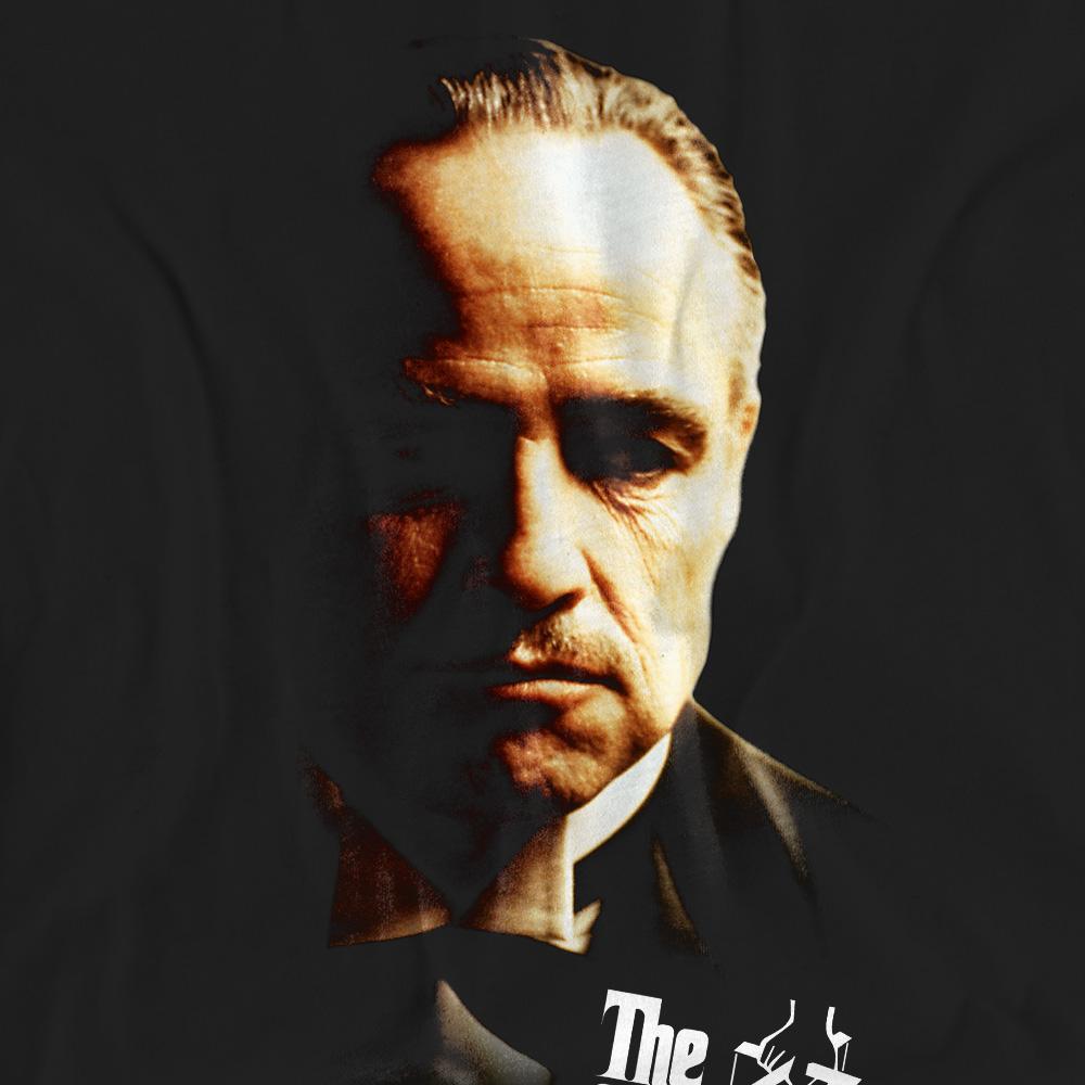 Black - Pack Shot - The Godfather Unisex Adult Don Vito Corleone T-Shirt