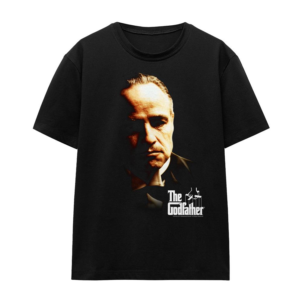 Black - Front - The Godfather Unisex Adult Don Vito Corleone T-Shirt