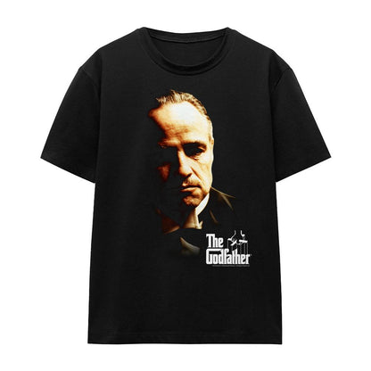 Black - Front - The Godfather Unisex Adult Don Vito Corleone T-Shirt