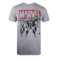 Sports Grey Marl - Front - Marvel Mens Trio Heroes T-Shirt