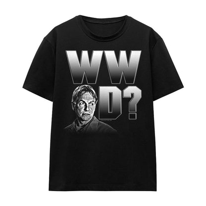 Black - Front - NCIS Unisex Adult What Would Gibbs Do T-Shirt