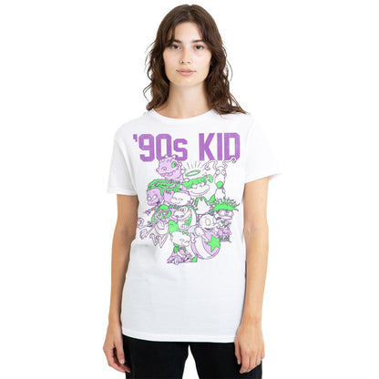 White - Side - Nickelodeon Unisex Adult 90s Kid T-Shirt