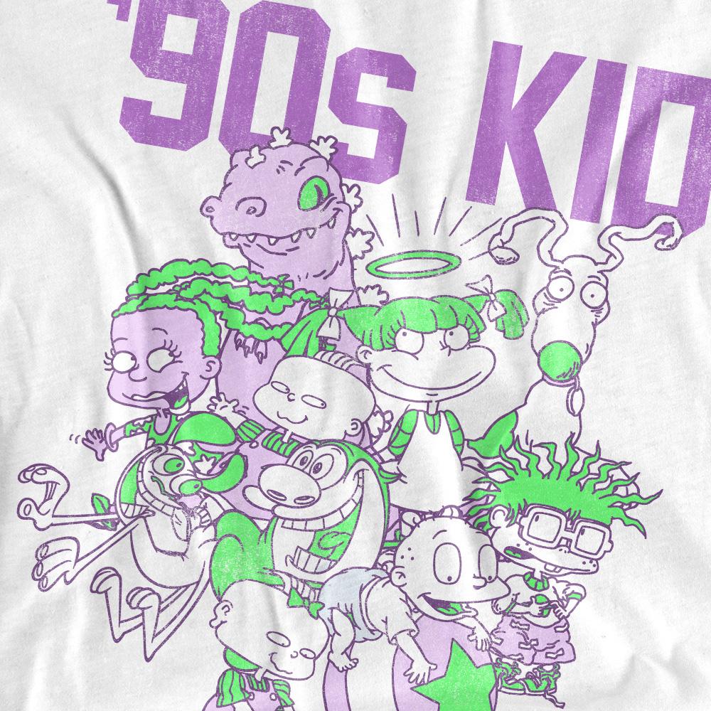 White - Pack Shot - Nickelodeon Unisex Adult 90s Kid T-Shirt