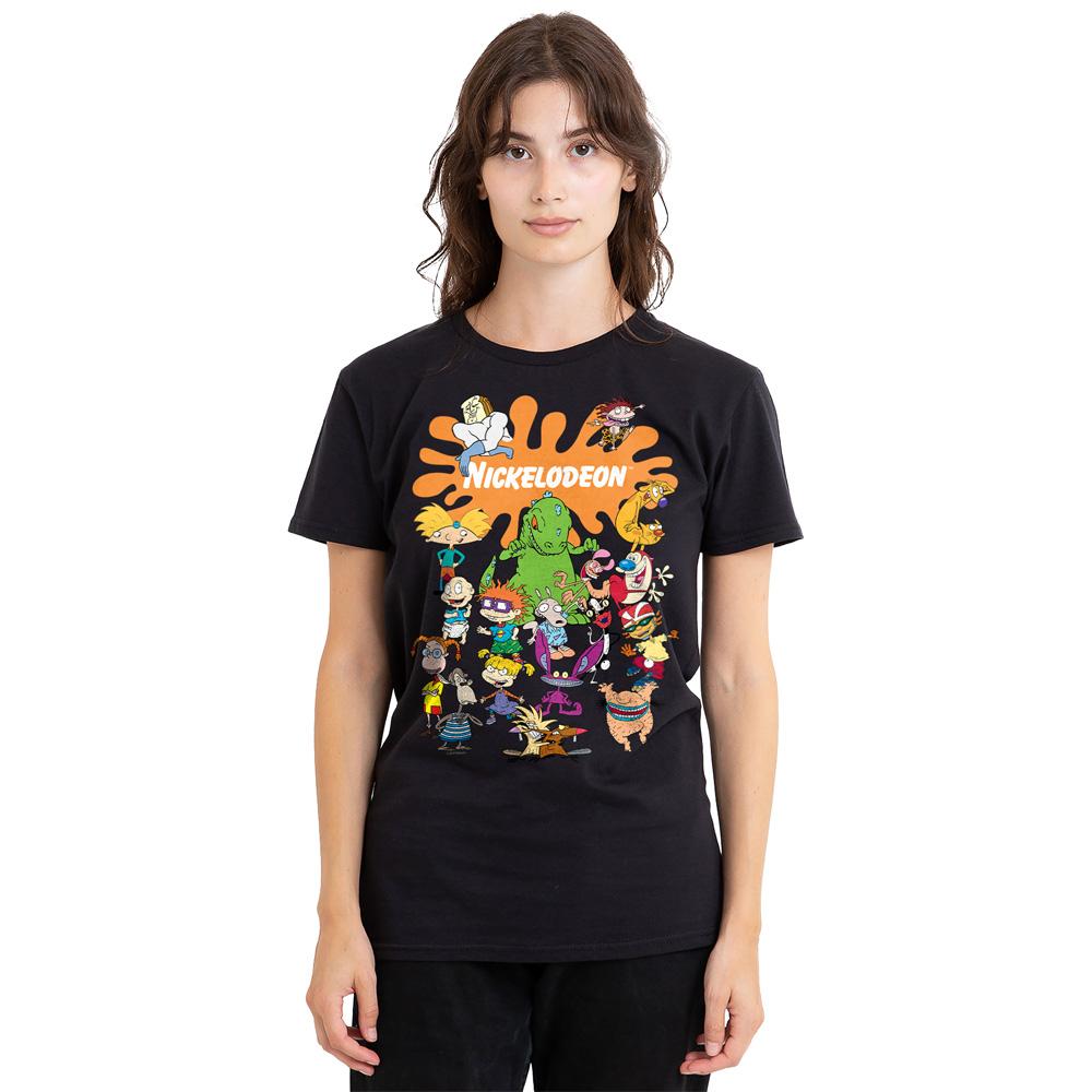 Black - Lifestyle - Nickelodeon Unisex Adult Splat Group T-Shirt