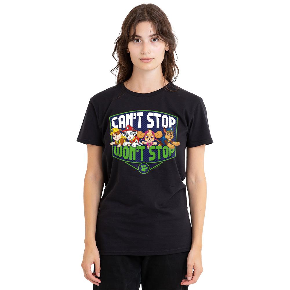 Black - Lifestyle - Paw Patrol Unisex Adult Can´t Stop Won´t Stop T-Shirt