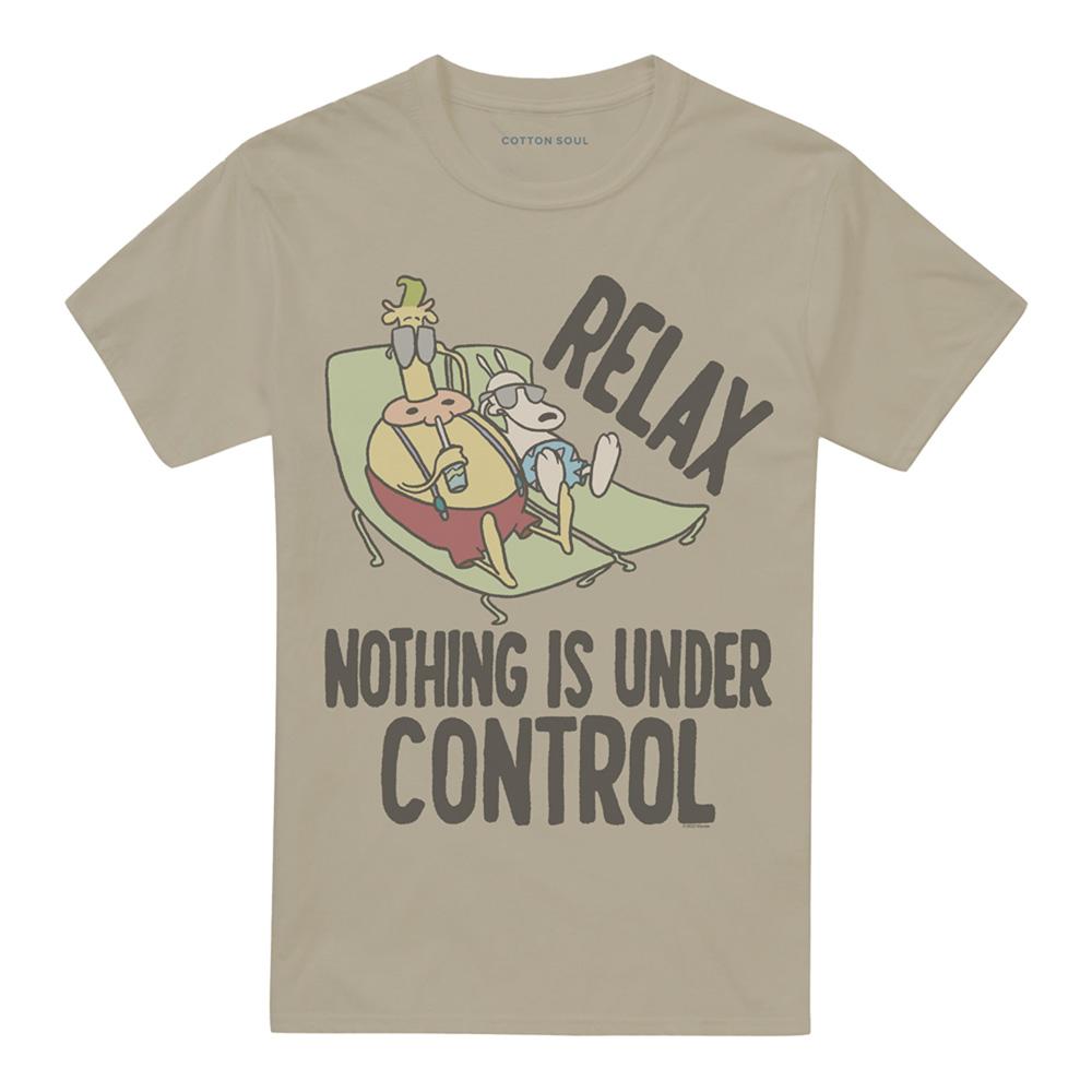 Sand - Front - Rocko´s Modern Life Unisex Adult Relax T-Shirt