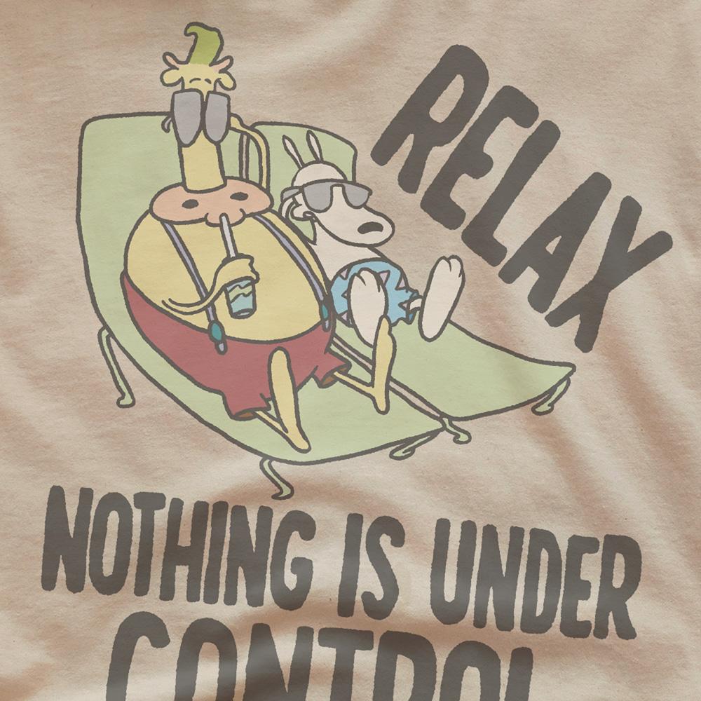 Sand - Side - Rocko´s Modern Life Unisex Adult Relax T-Shirt