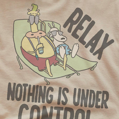 Sand - Side - Rocko´s Modern Life Unisex Adult Relax T-Shirt