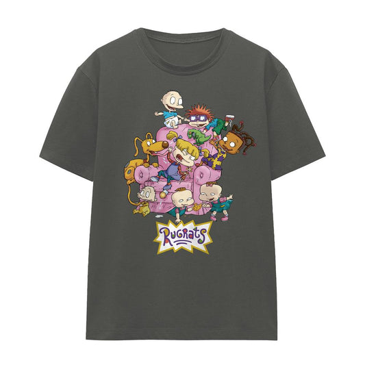 Charcoal - Front - Rugrats Unisex Adult Chair T-Shirt