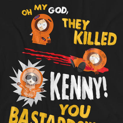 Black - Side - South Park Unisex Adult Dead Kenny T-Shirt
