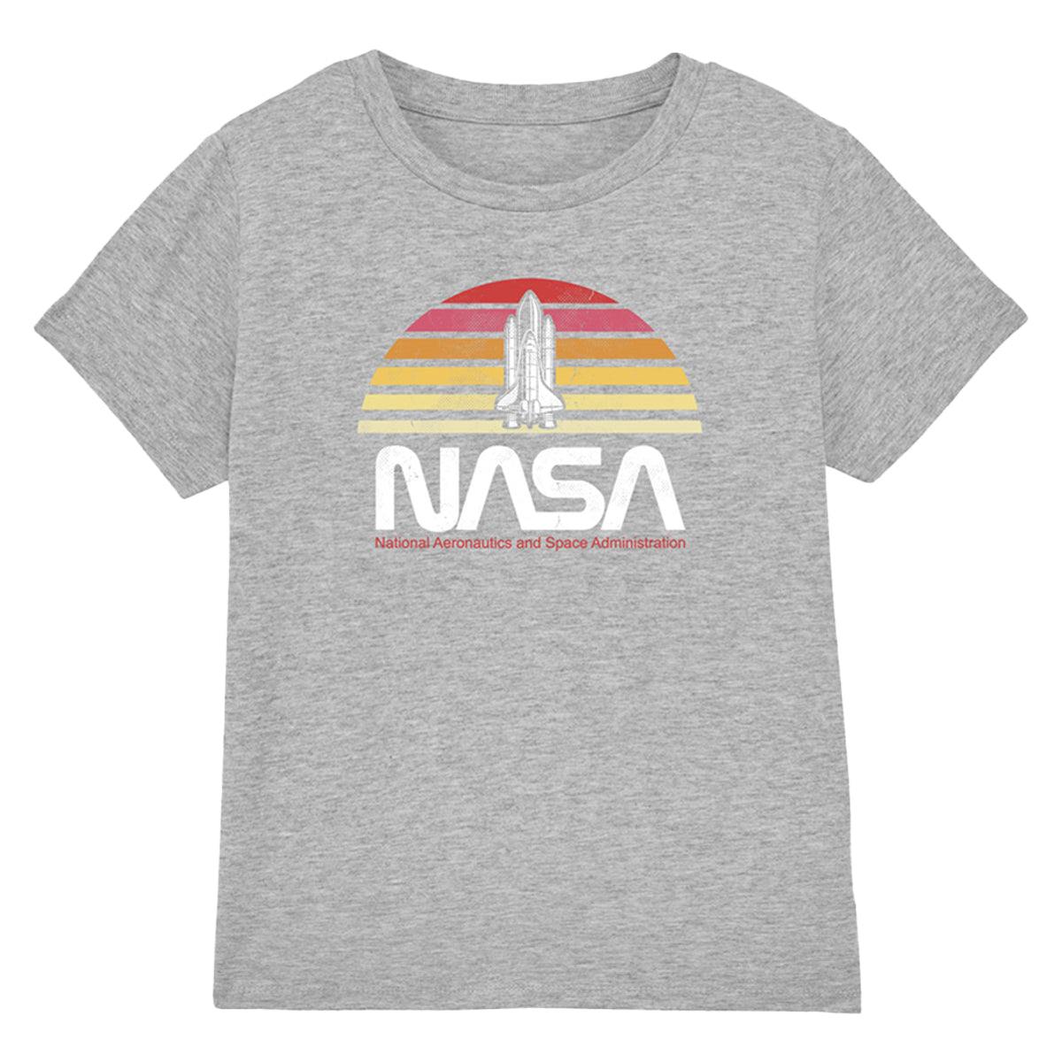 Sports Grey Marl - Front - NASA Boys Space Camp T-Shirt
