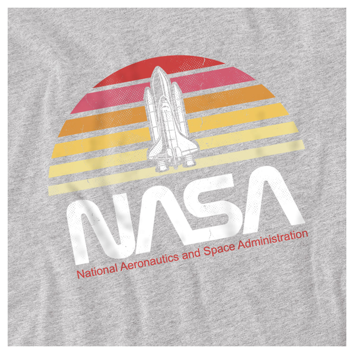 Sports Grey Marl - Side - NASA Boys Space Camp T-Shirt