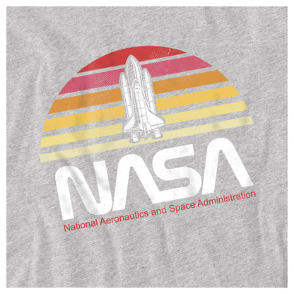 Sports Grey Marl - Side - NASA Boys Space Camp T-Shirt
