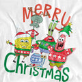 White - Pack Shot - SpongeBob SquarePants Unisex Adult Merry Christmas Group T-Shirt