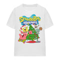 White - Front - SpongeBob SquarePants Unisex Adult Christmas Tree T-Shirt