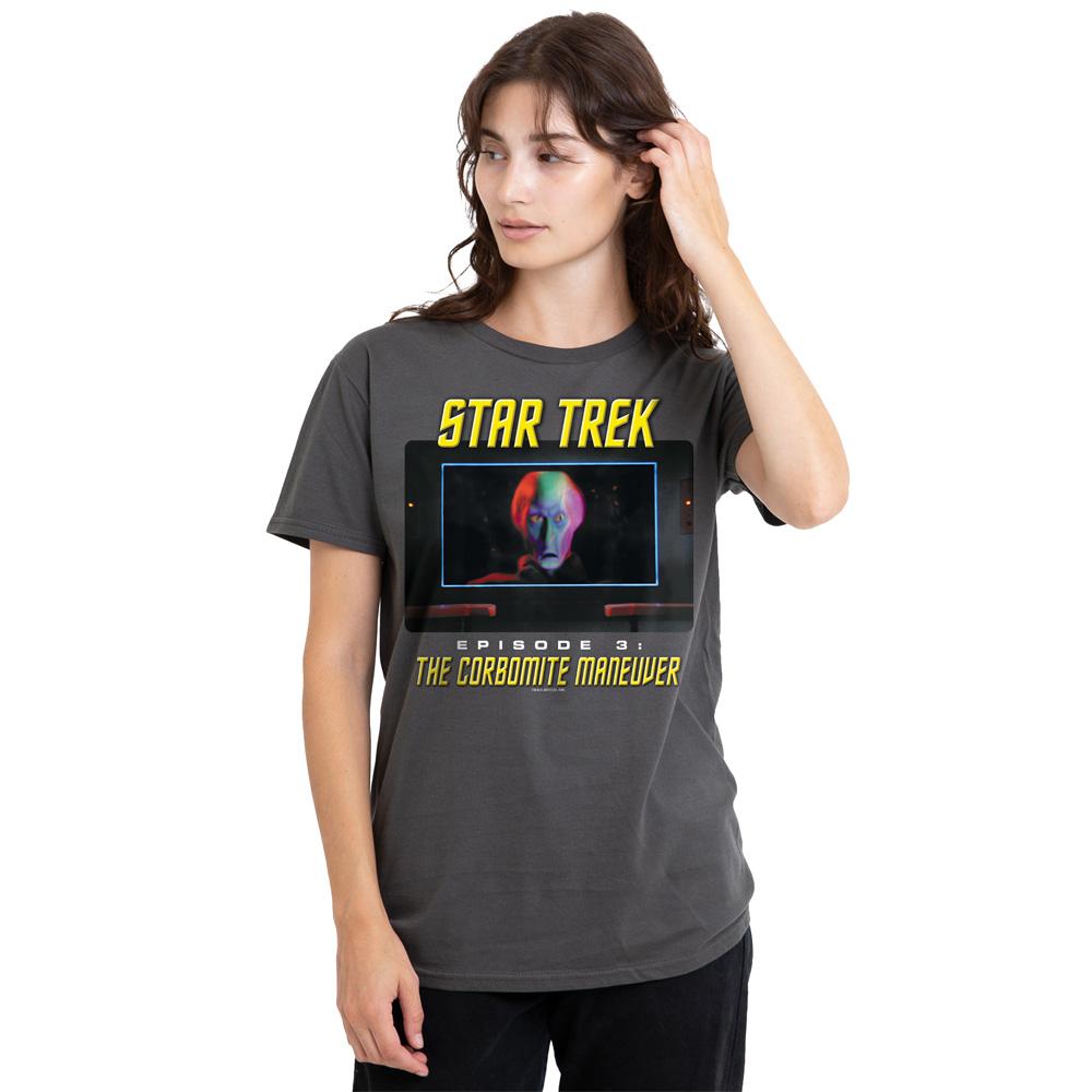 Charcoal - Side - Star Trek Unisex Adult The Corbomite Maneuver T-Shirt