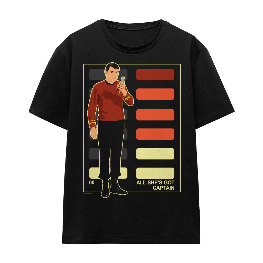 Black - Front - Star Trek Unisex Adult All She´s Got Captain T-Shirt