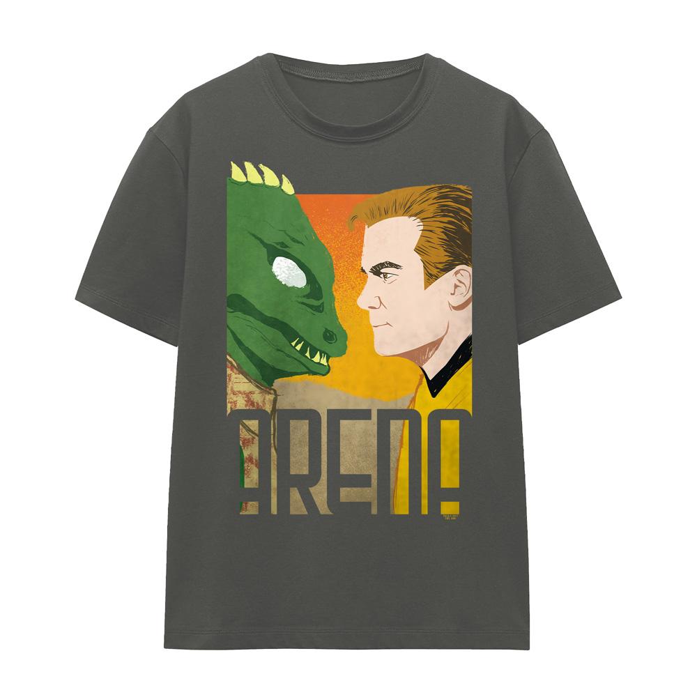 Charcoal - Front - Star Trek Unisex Adult Arena T-Shirt