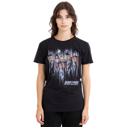 Black - Side - Star Trek Unisex Adult Beam Us Up T-Shirt
