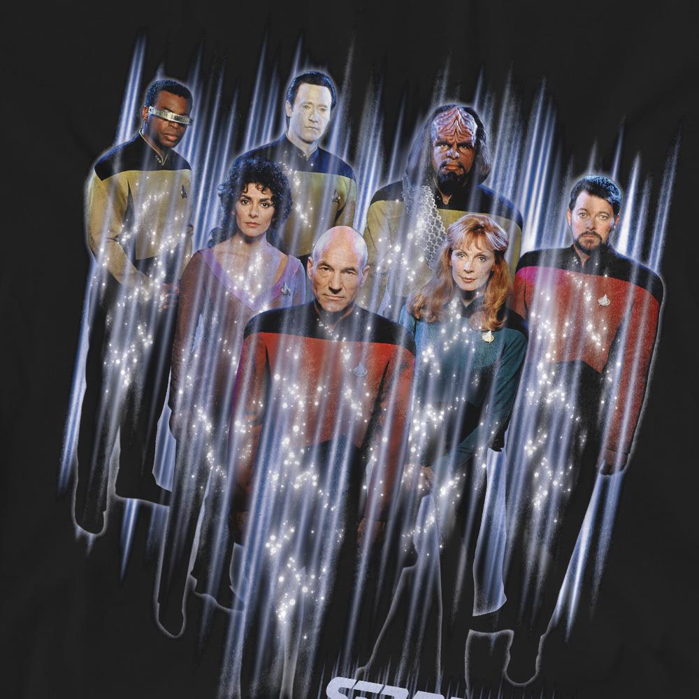 Black - Pack Shot - Star Trek Unisex Adult Beam Us Up T-Shirt