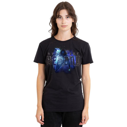 Black - Side - Star Trek Beyond Unisex Adult Galaxy T-Shirt