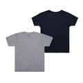 Grey-Navy - Back - Captain America Boys T-Shirt (Pack of 2)