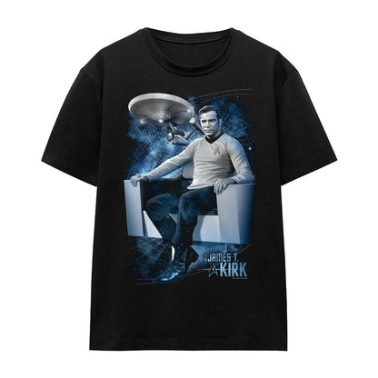 Black - Front - Star Trek Unisex Adult Captain´s Chair T-Shirt
