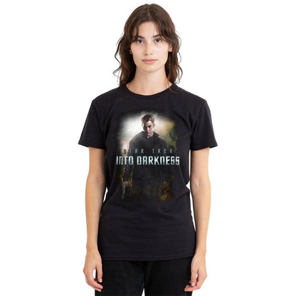 Black - Side - Star Trek: Into Darkness Unisex Adult Darkness Captain Kirk T-Shirt