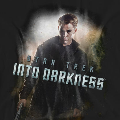 Black - Pack Shot - Star Trek: Into Darkness Unisex Adult Darkness Captain Kirk T-Shirt