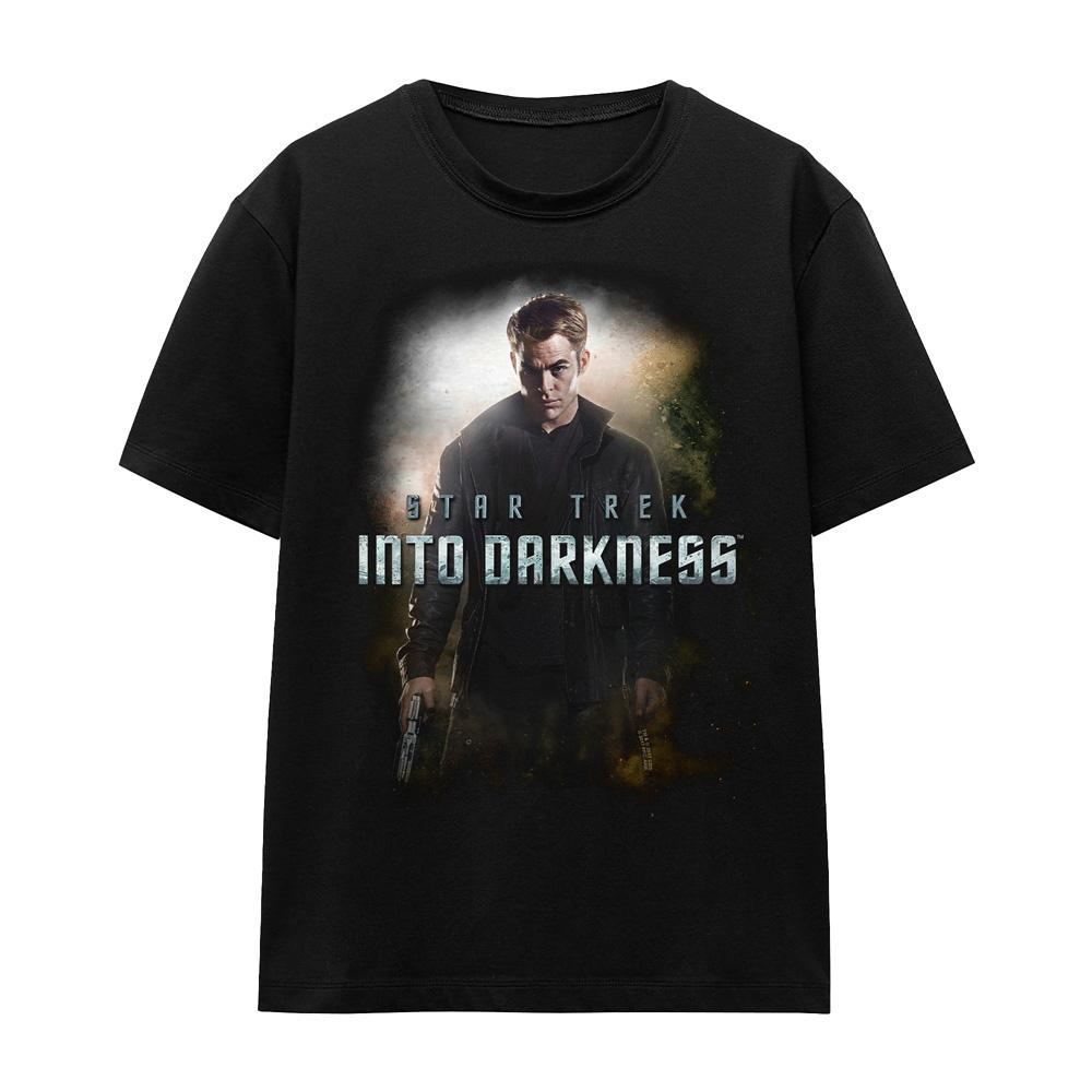Black - Front - Star Trek: Into Darkness Unisex Adult Darkness Captain Kirk T-Shirt