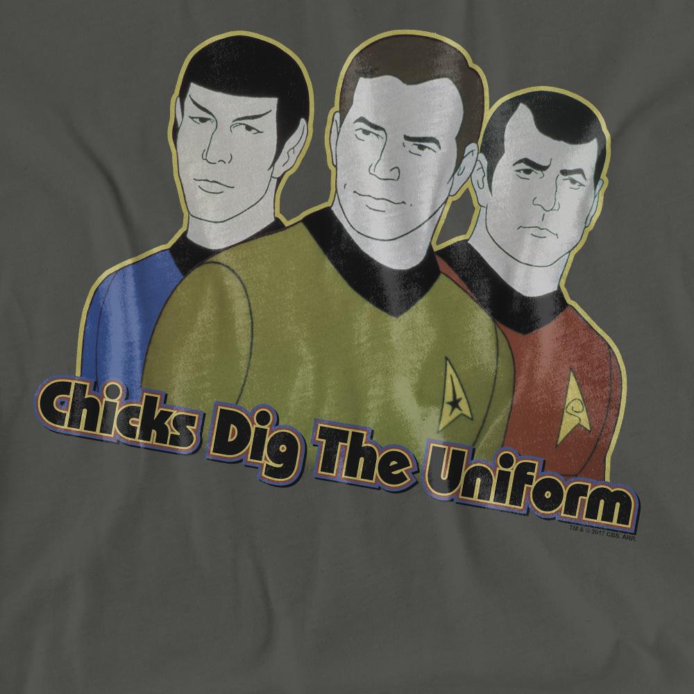 Charcoal - Pack Shot - Star Trek Unisex Adult Dig It T-Shirt