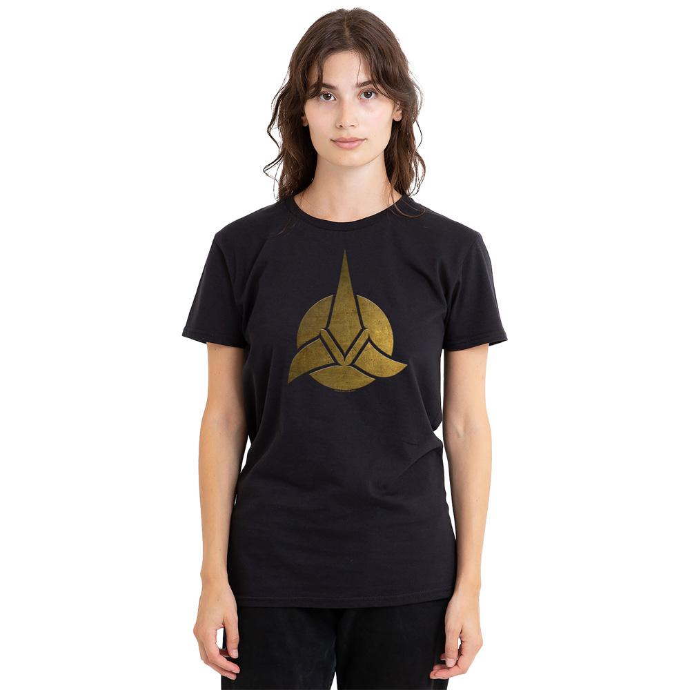 Black - Side - Star Trek: Discovery Unisex Adult Triquentra T-Shirt