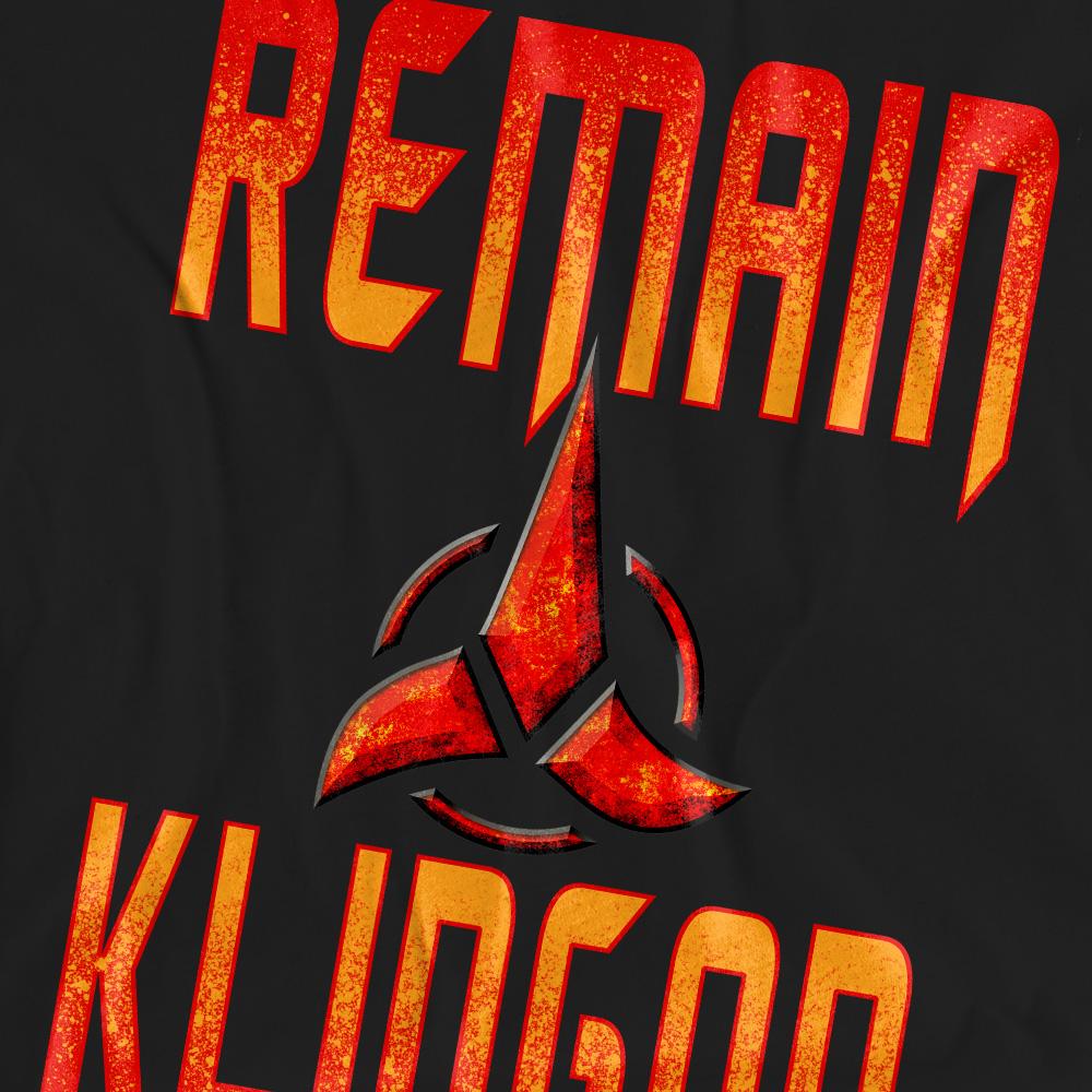 Black - Pack Shot - Star Trek: Discovery Unisex Adult Remain Klingon T-Shirt