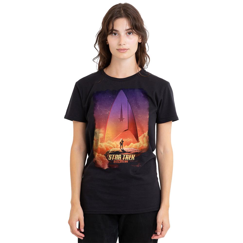 Black - Side - Star Trek: Discovery Unisex Adult The Explorer T-Shirt
