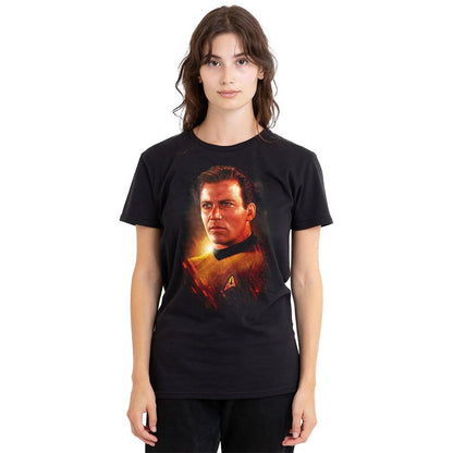 Black - Side - Star Trek: The Original Series Unisex Adult Epic Captain Kirk T-Shirt