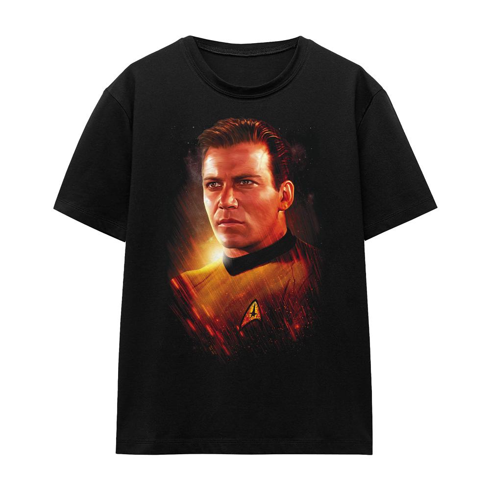 Black - Front - Star Trek: The Original Series Unisex Adult Epic Captain Kirk T-Shirt