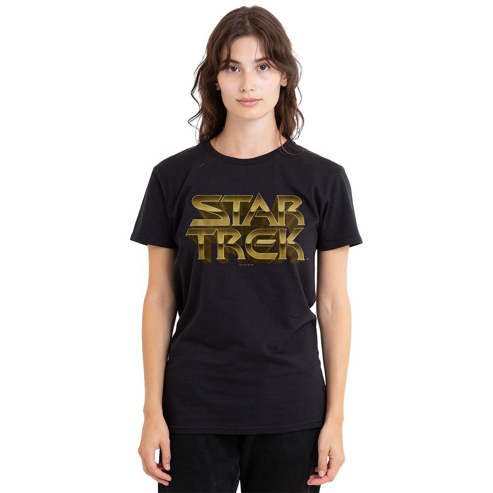 Black - Side - Star Trek Unisex Adult Feel the Steel T-Shirt